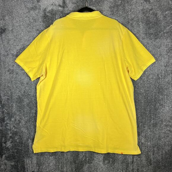 Polo Ralph Lauren Polo Shirt Mens 2XL Classic Fit Distressed Look Mesh Yellow - Picture 2 of 16